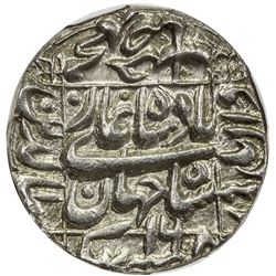 MUGHAL: Shah Jahan I, 1628-1658, AR rupee, Bhakhar, AH1052 year 16. NGC MS64