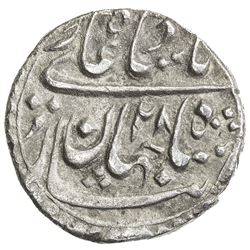 MUGHAL: Shah Jahan I, 1628-1658, AR nisar (2.75g), Akbarabad, AH1064 year 28. VF