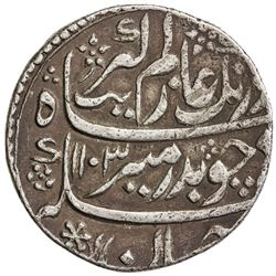MUGHAL: Aurangzeb, 1658-1707, AR rupee (11.47g), Islamabad, AH1103 year 35. VF