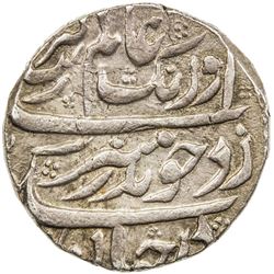 MUGHAL: Aurangzeb, 1658-1707, AR rupee (11.44g), Bandar Mubarak Surat, year one (ahad). AU