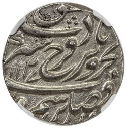 MUGHAL: Farrukhsiyar, 1713-1719, AR rupee, Multan, AH1127 year 4. NGC MS61