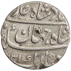 MUGHAL: Shah Jahan II, 1719, AR rupee (11.49g), Azimabad, AH1131 year one (ahad). VF