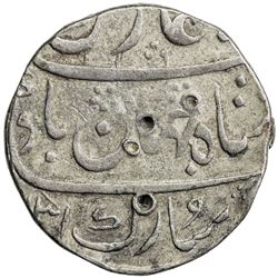 MUGHAL: Shah Jahan II, 1719, AR rupee (11.33g), Munbai, AH1131 year one. F-VF
