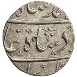 MUGHAL: Muhammad Shah, 1719-1748, AR 1/2 rupee (5.77g), Ahmadabad, year 14. EF-AU