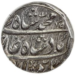 MUGHAL: Muhammad Shah, 1719-1748, AR rupee, Peshawar, AH1149 year 9. NGC MS62