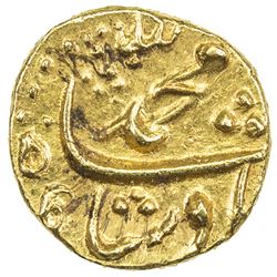 MUGHAL: Muhammad Shah, 1719-1748, AV 1/2 pagoda (1.42g), Ganjikot, AH(11)48. AU