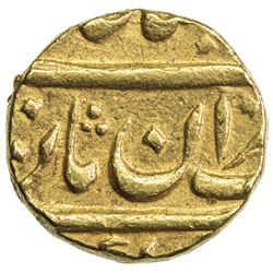 MUGHAL: Muhammad Shah, 1719-1748, AV 1/2 mohur (5.46g), Shahjahanabad, year 12. EF