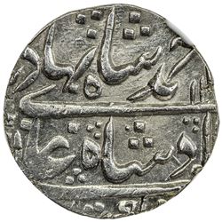 MUGHAL: Ahmad Shah Bahadur, 1748-1754, AR rupee, Khambayat, AH1161 year one. NGC MS62