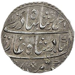 MUGHAL: Ahmad Shah Bahadur, 1748-1754, AR rupee (11.36g), Narwar, AH1163 year 4. EF