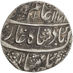MUGHAL: Alamgir II, 1754-1759, AR rupee (11.16g), Bareli, AH1171 year 4. VF