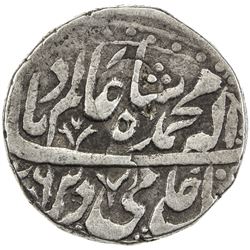 MUGHAL: Shah Alam II, 1759-1806, AR rupee (11.33g), Hasanabad, AH(11)76 year 4. VF