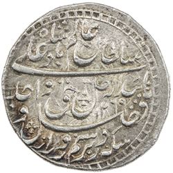 AWADH: Wajid Ali Shah, 1847-1858, AR rupee (11.13g), Lucknow, AH1269 year 6. AU