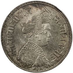 BARODA: Sayaji Rao III, 1875-1938, AR rupee, VS1949. NGC MS63