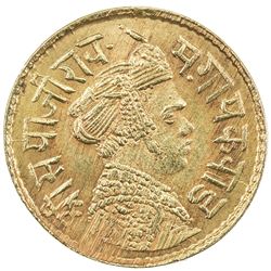 BARODA: Sayaji Rao III, 1875-1938, AV 1/3 mohur (2.37g), VS1952. AU