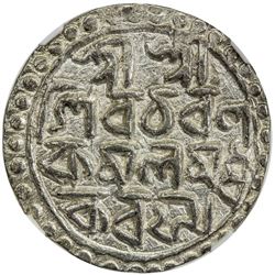 COOCH BEHAR: Nara Narayan, 1555-1587, AR tanka, SE1477. NGC MS62