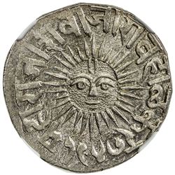 INDORE: Shivaji Rao, 1886-1903, AR rupee, Indore, VS1947. NGC MS65