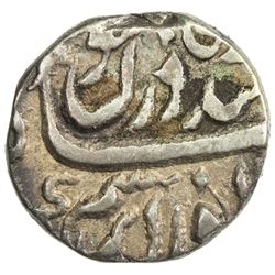MALER KOTLA: Sikandar Khan, 1859-1871, AR 1/2 rupee (5.42g), "Sahrind", ND. VF