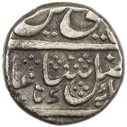 MYSORE: Krishna Raja Wodeyar, 1799-1868, AR 1/4 rupee (2.81g), Mysore, year 45. VF