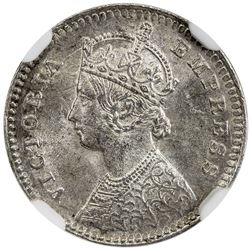 BRITISH INDIA: Victoria, Empress, 1876-1901, AR 2 annas, 1878(c)