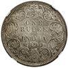 Image 2 : BRITISH INDIA: Victoria, Empress, 1876-1901, AR rupee, 1890-B. NGC MS62