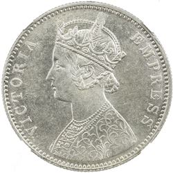 BRITISH INDIA: Victoria, Empress, 1876-1901, AR rupee, 1901-C. NGC MS63