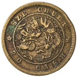 SZECHUAN: Kwang Hsu, 1876-1908, AE 20 cash (14.39g), ND (ca. 1903-1905). VF