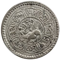 TIBET: AR 5 sho, Mekyi mint, year 15-51 (1917). PCGS AU