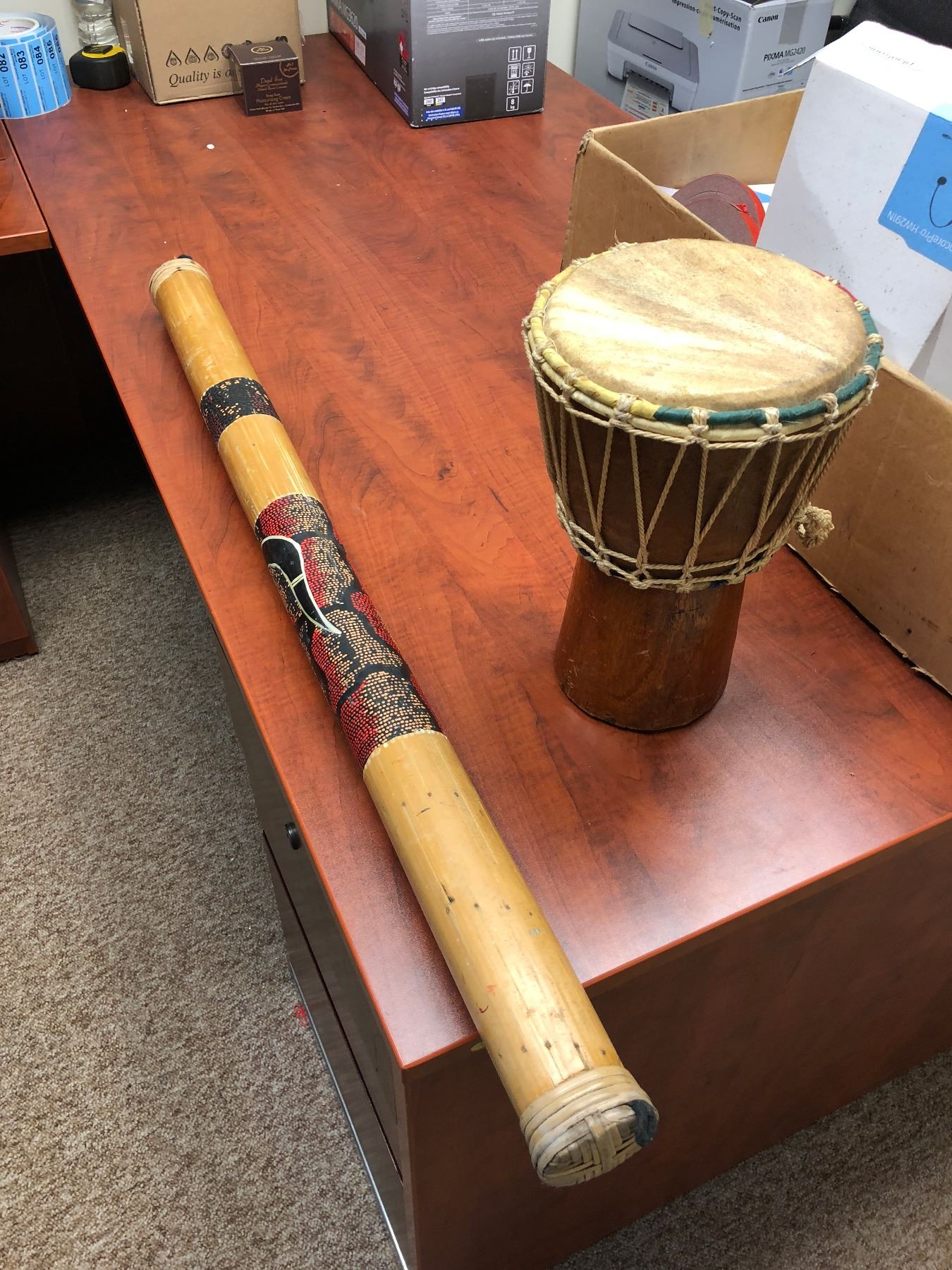 Rain Stick + Bongo Drum