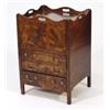 Image 1 : Geroge III mahogany tray top commode, fitte…