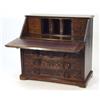 Image 2 : Victorian carved oak bureau, the fall enclo…