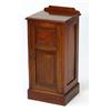 Image 1 : Edwardian walnut pedestal pot cupboard, fit…