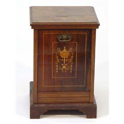 Victorian inlaid rosewood purdonium, the fa…