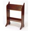 Image 1 : Good quality mahogany book rack inset with …