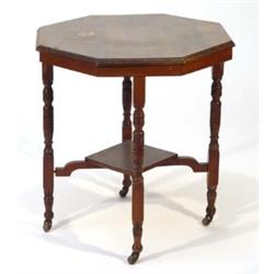 Victorian mahogany octagonal occasional tab…