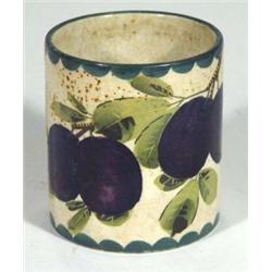 Wemyss pottery preserve pot, hand painted w…
