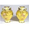 Image 1 : Pair of Limoges porcelain vases with ornate…