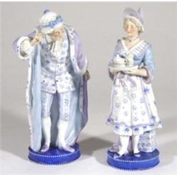 Pair of 19th century Continental porcelain …