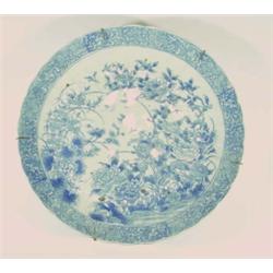 Large 19th century Chinese blue and white c…