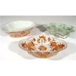 Chinese Celadon leaf design tazza, hand ena…