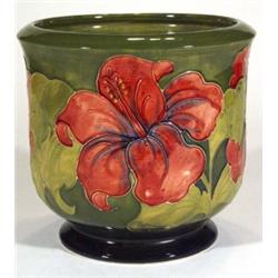 Large Moorcroft planter, hand painted and t…