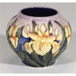 Modern Moorcroft vase, hand painted and tub…