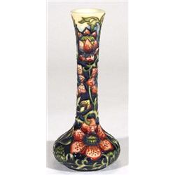 Modern slender necked Moorcroft vase, hand …