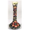 Image 1 : Modern slender necked Moorcroft vase, hand …