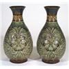 Image 1 : Large pair of Doulton Lambeth stoneware vas…