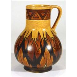 Clews Chameleonware single handled vase, de…