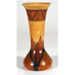 Clews Chameleonware vase, hand painted with…