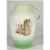 Image 1 : Large green banded Shelley Harmonyware jug,…