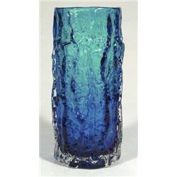 Large Whitefriars turquoise cylindrical bar…