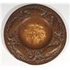 Image 1 : Circular Newlyn copper charger, embossed wi…