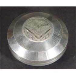 Continental silver plated Art Nouveau circu…